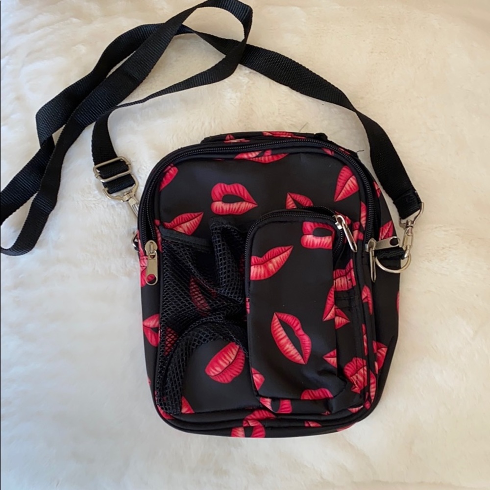 Lips Cross body purse